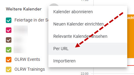 ical calendar url